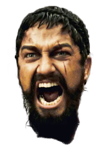 Sparta face PNG image