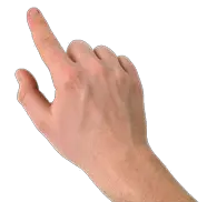 Finger touch PNG image