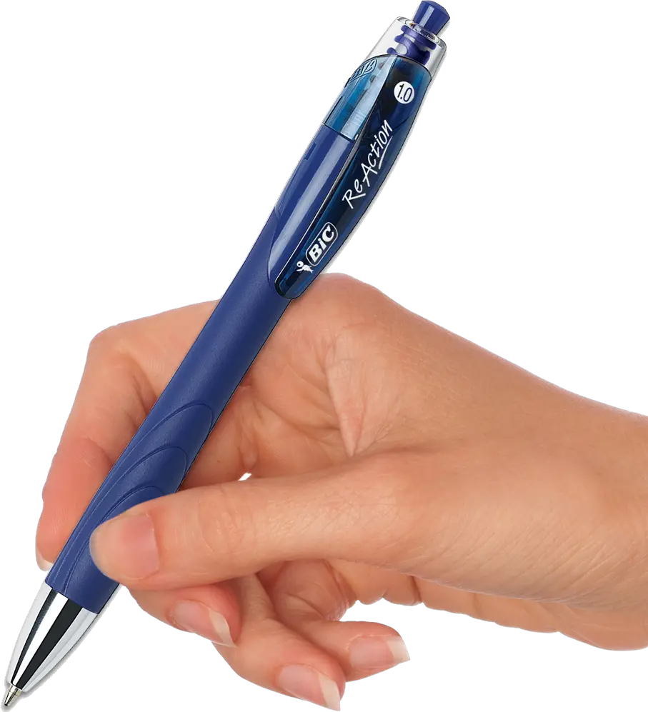 Pen in hand PNG image