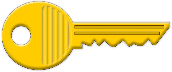 golden key PNG image free