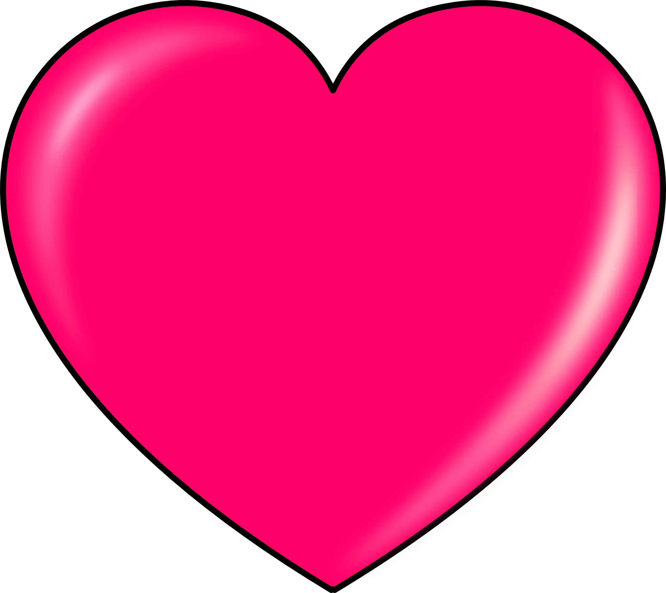 Pink heart PNG image free download