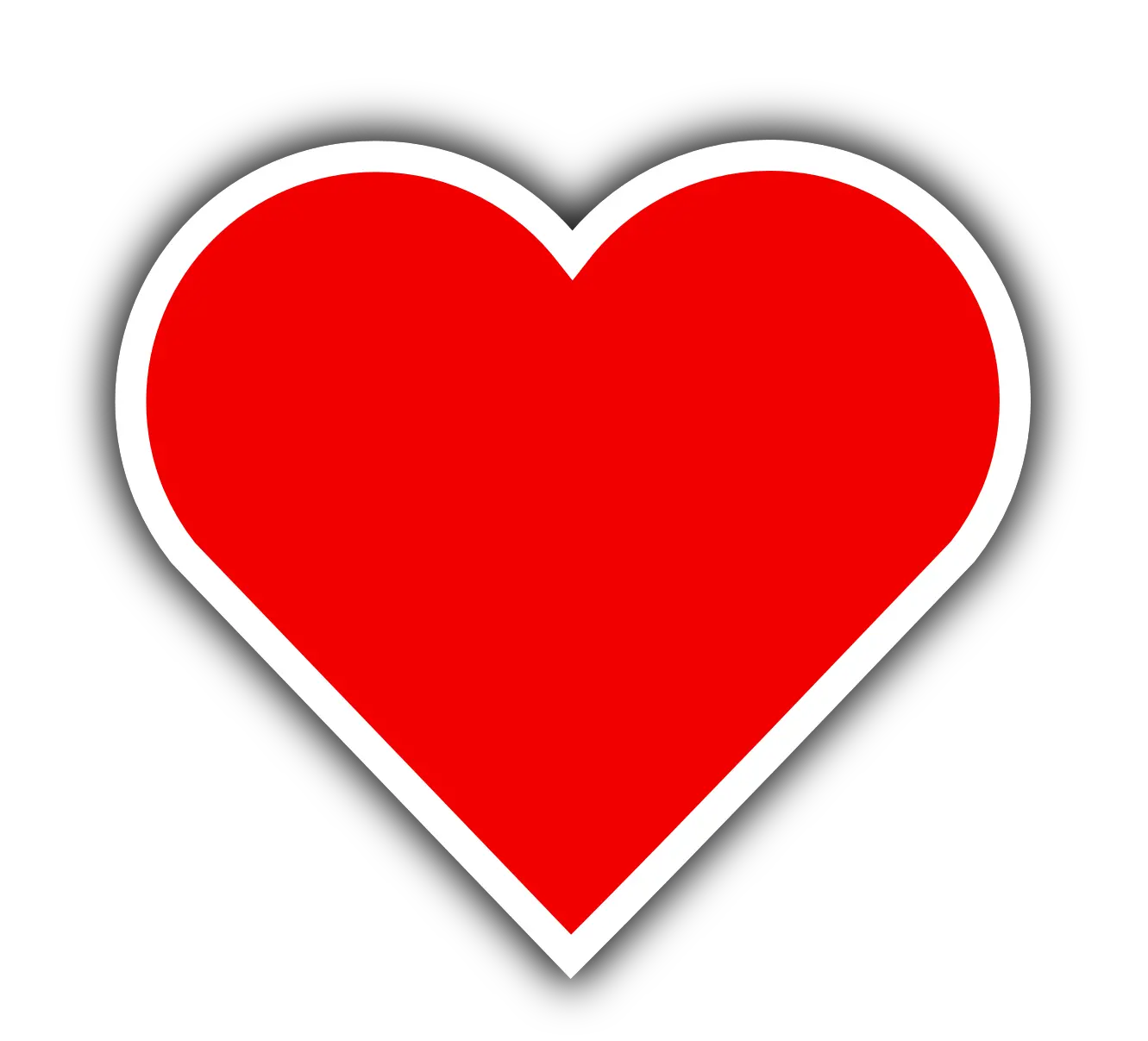 Red heart PNG image free download
