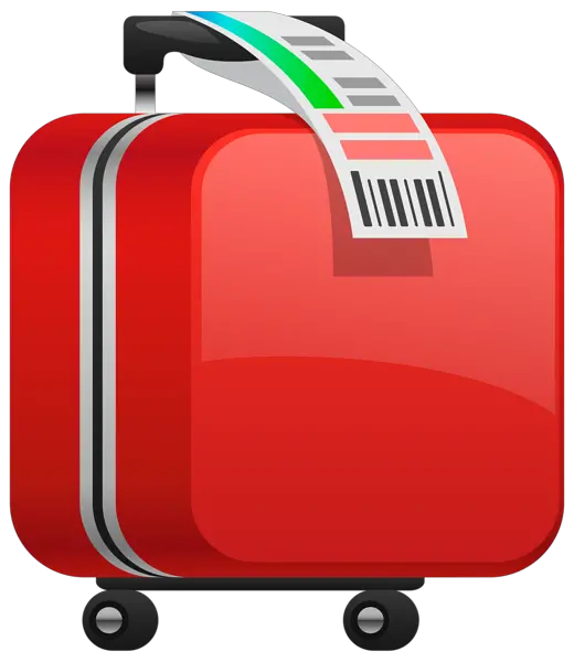 Baggage trolley bag PNG