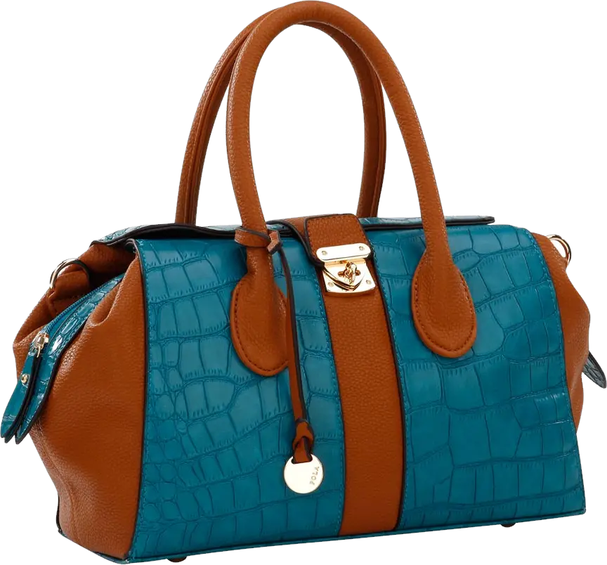 blue women bag PNG image