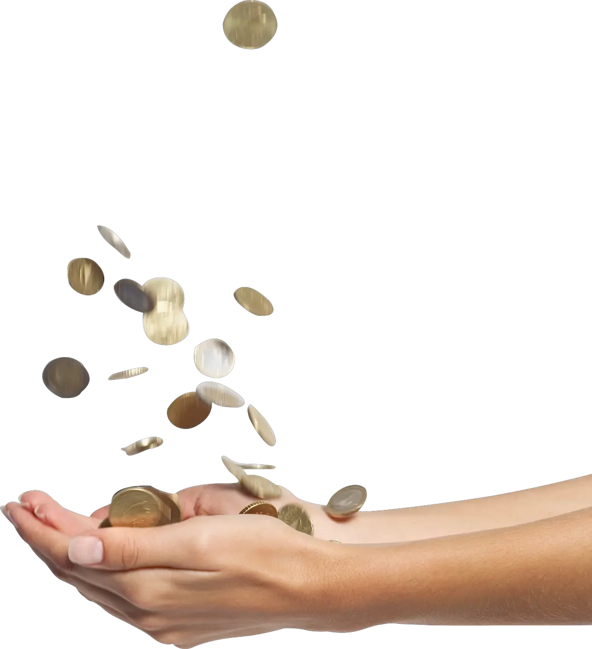 Falling money PNG