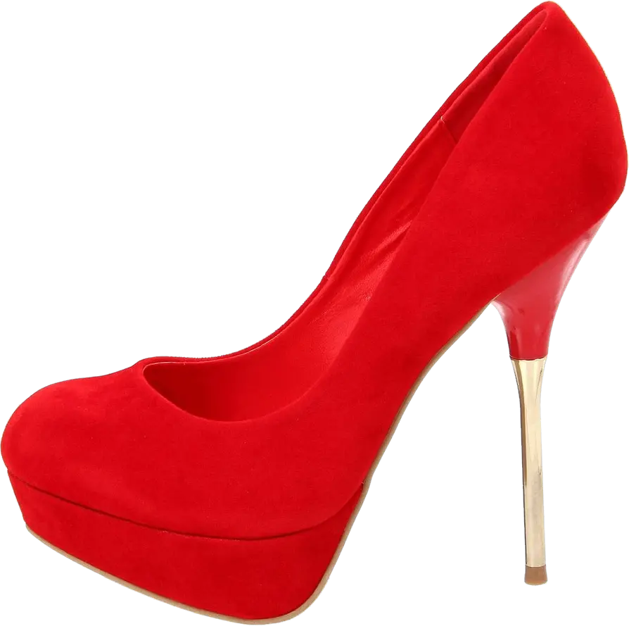 Red women shoe PNG image