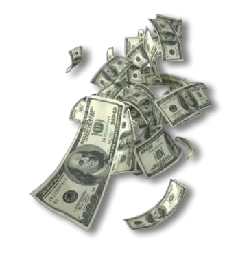Falling money PNG