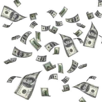 Falling money PNG