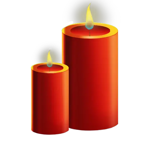 Christmas candle PNG image