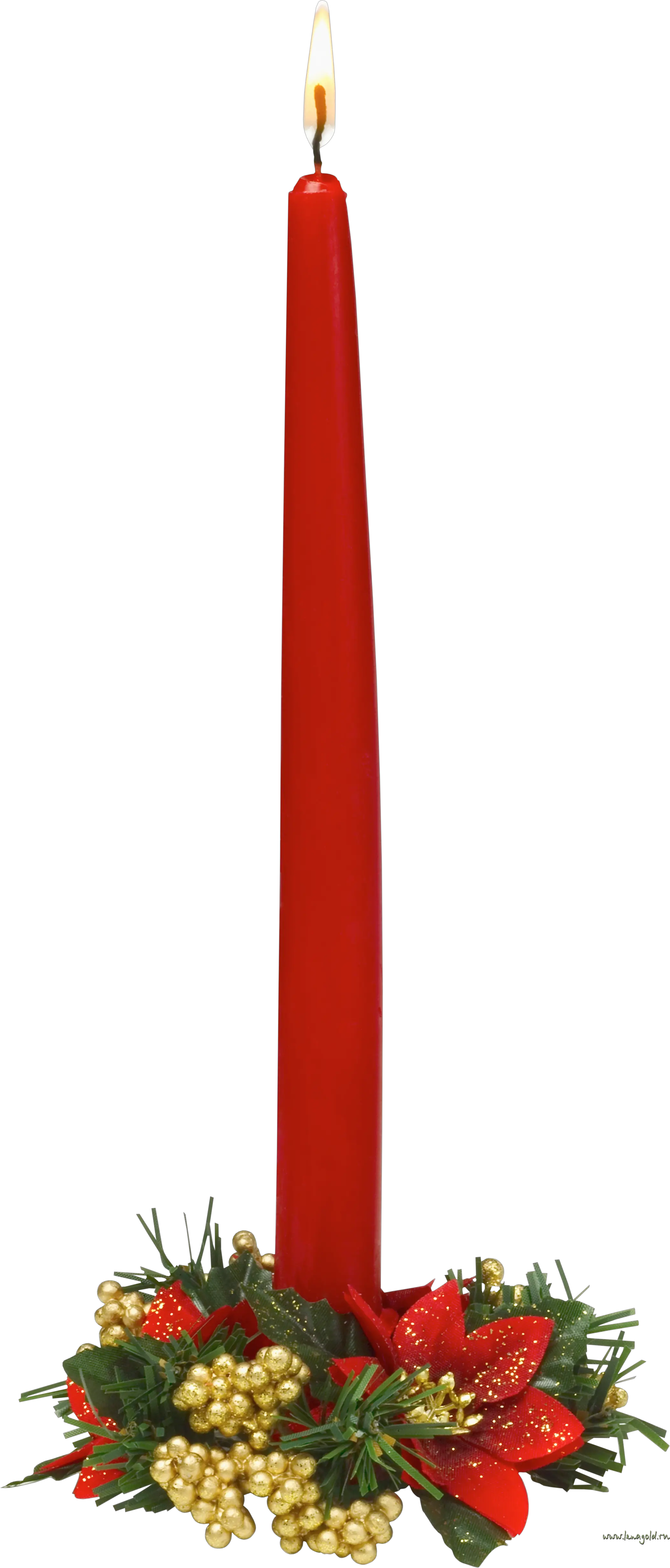 Christmas candle PNG image