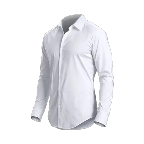 White dress shirt PNG image