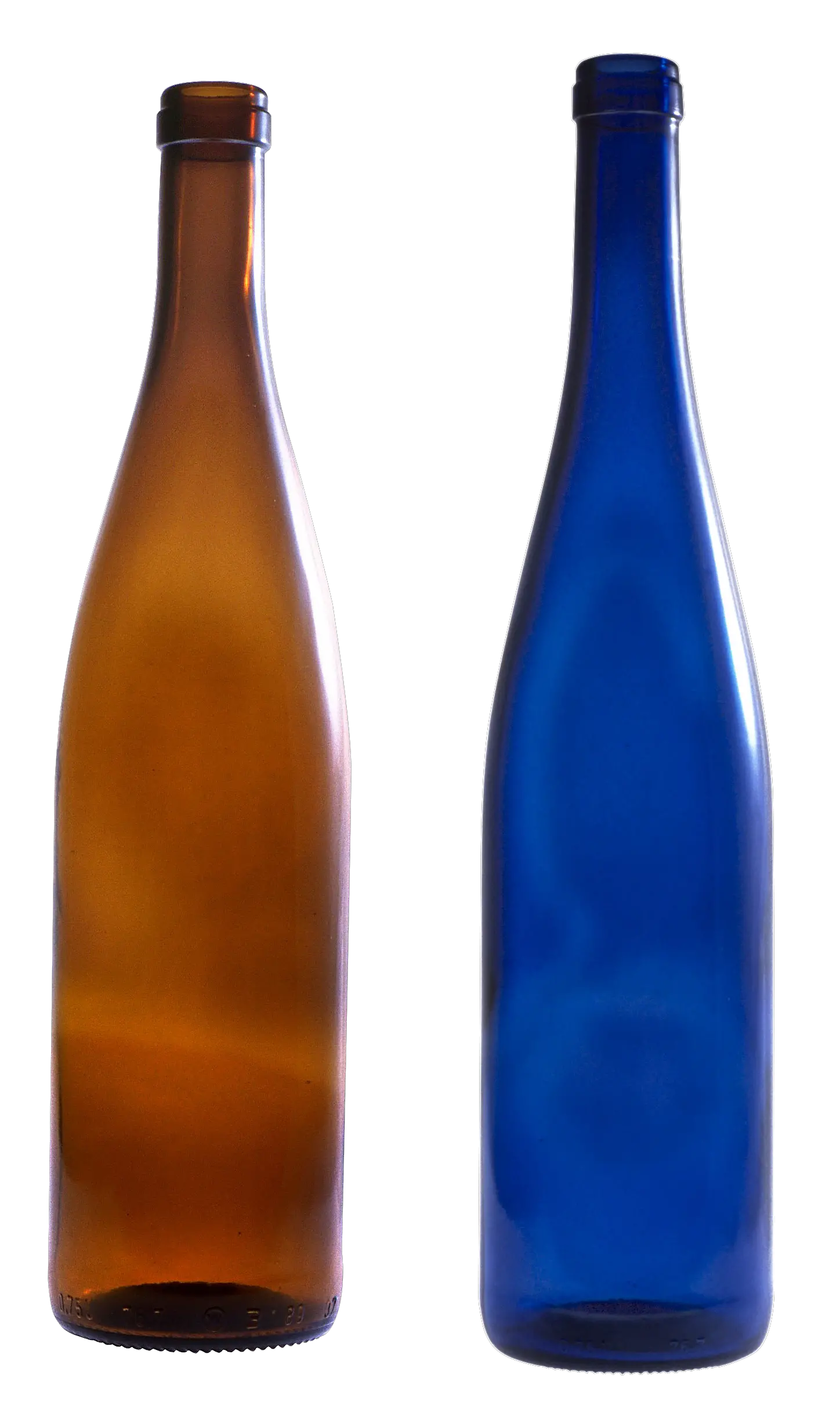 glass empty bottles PNG image