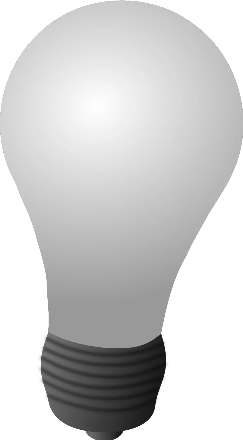 white light bulb PNG image