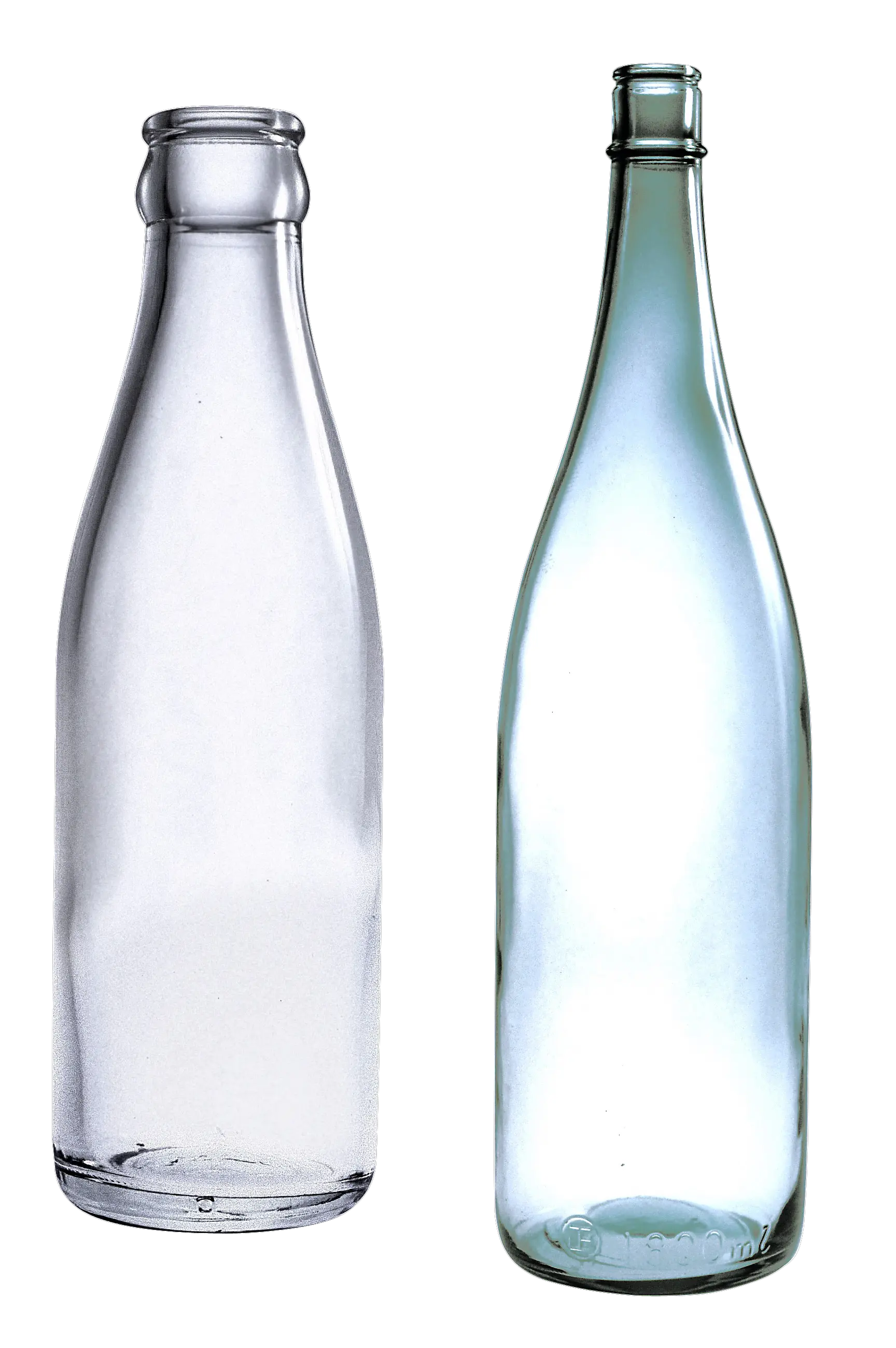empty glass bottles PNG image