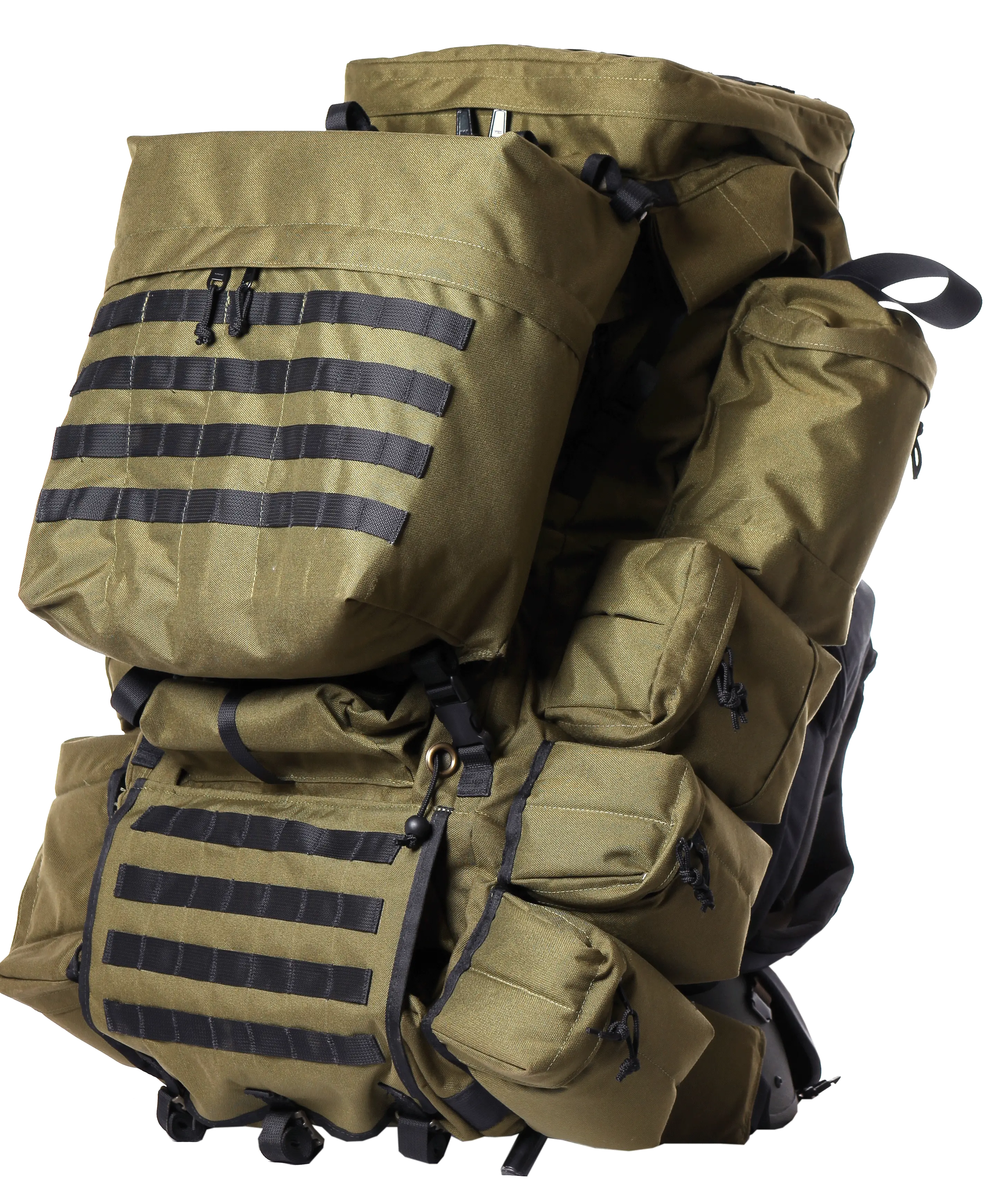 Military backpack PNG image