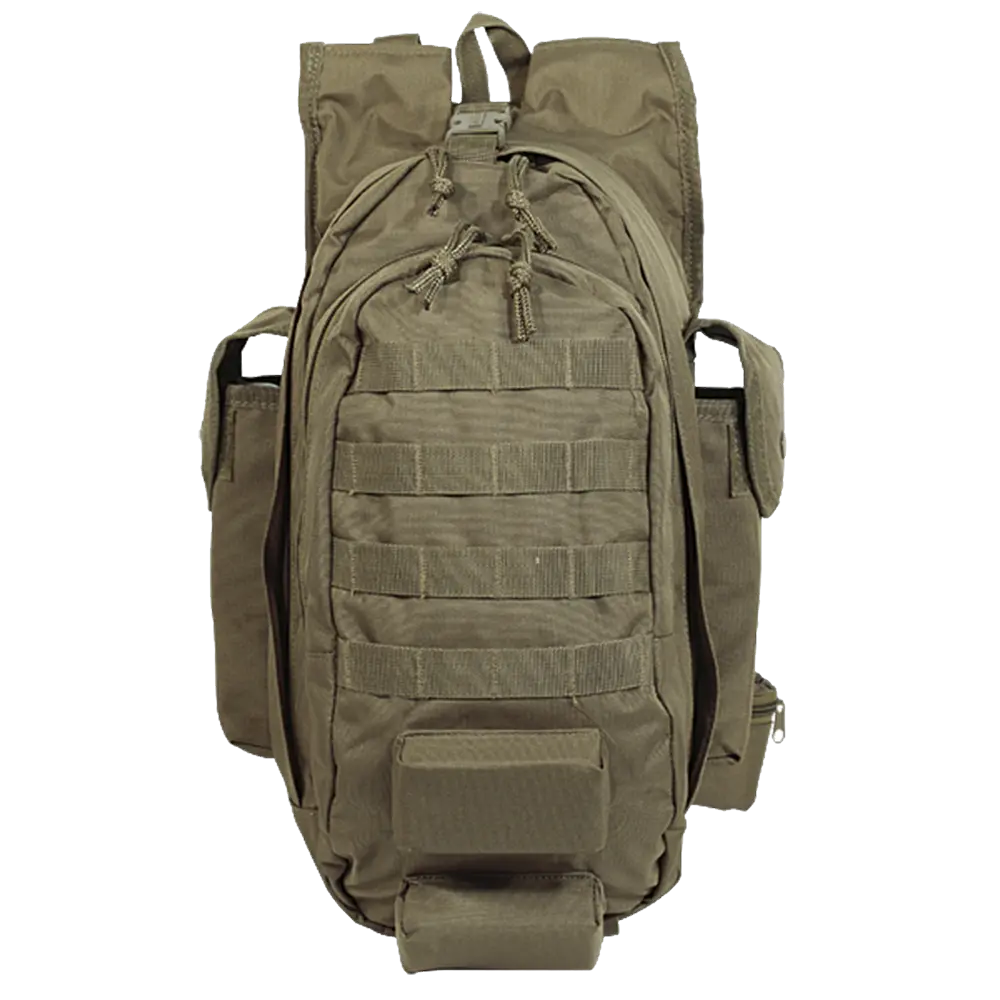 Military backpack PNG image