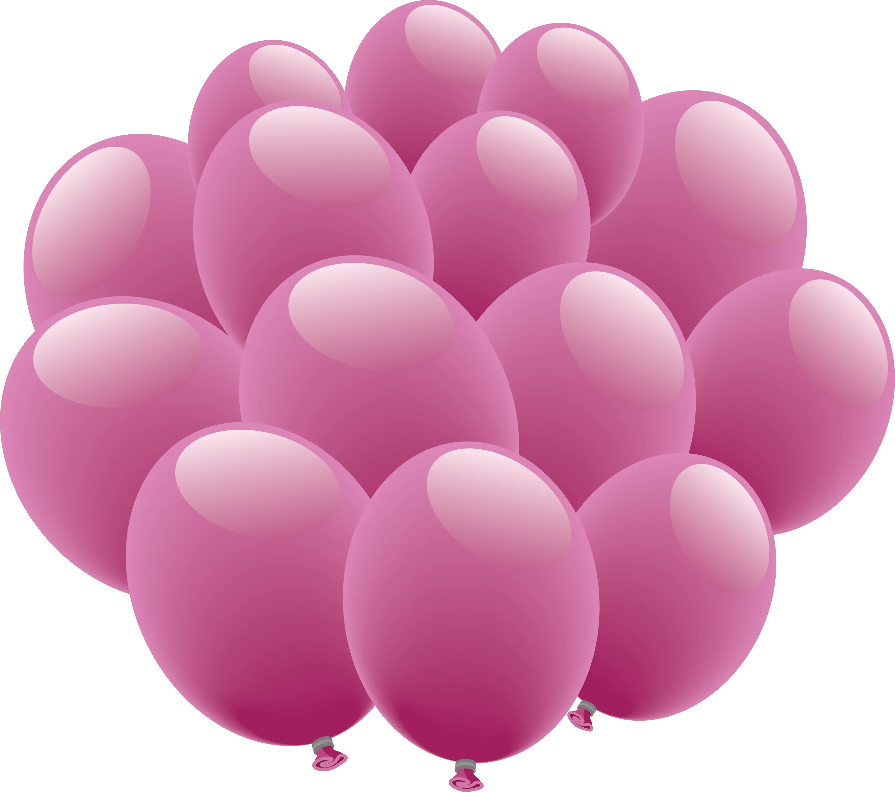 Purple balloons PNG image