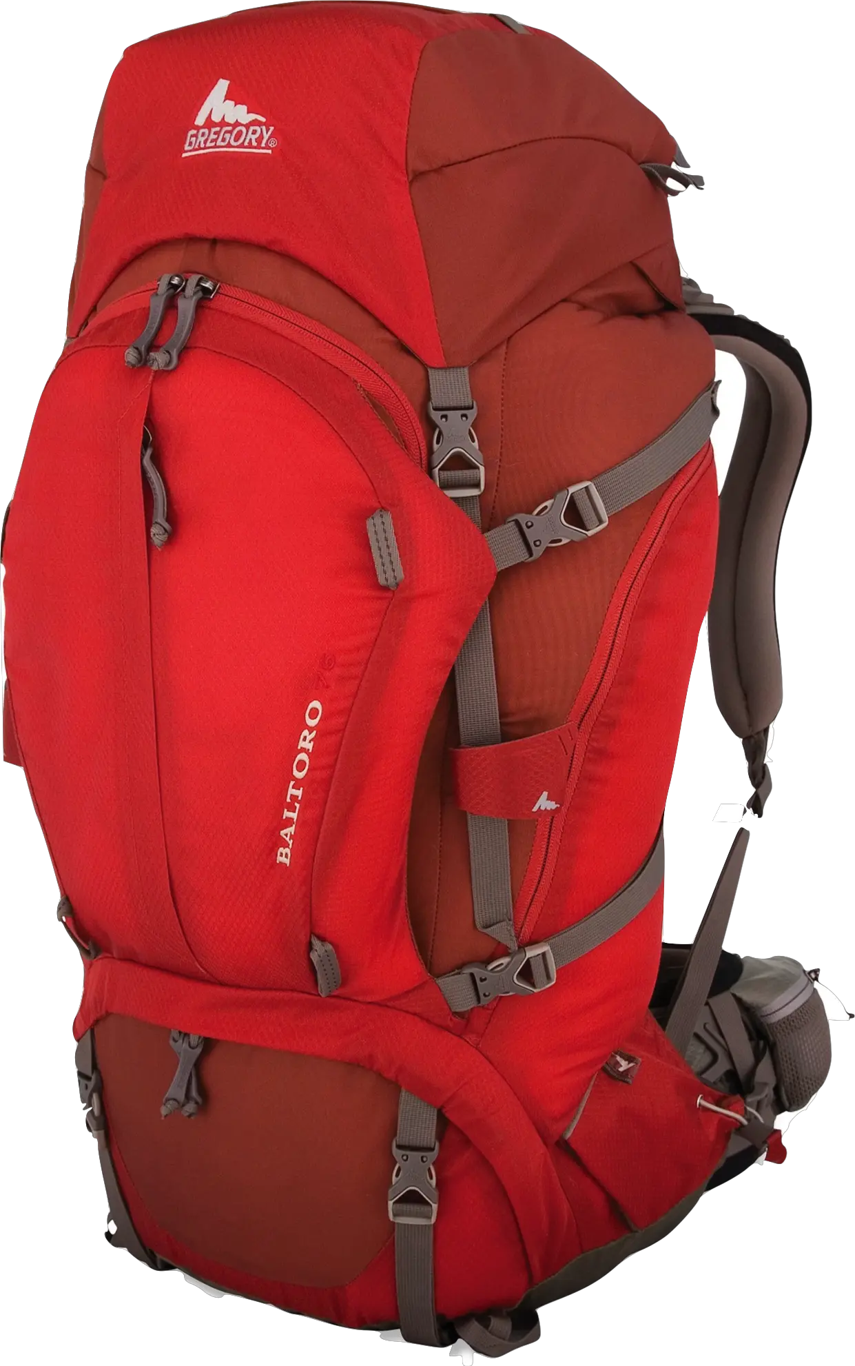 Red backpack PNG image