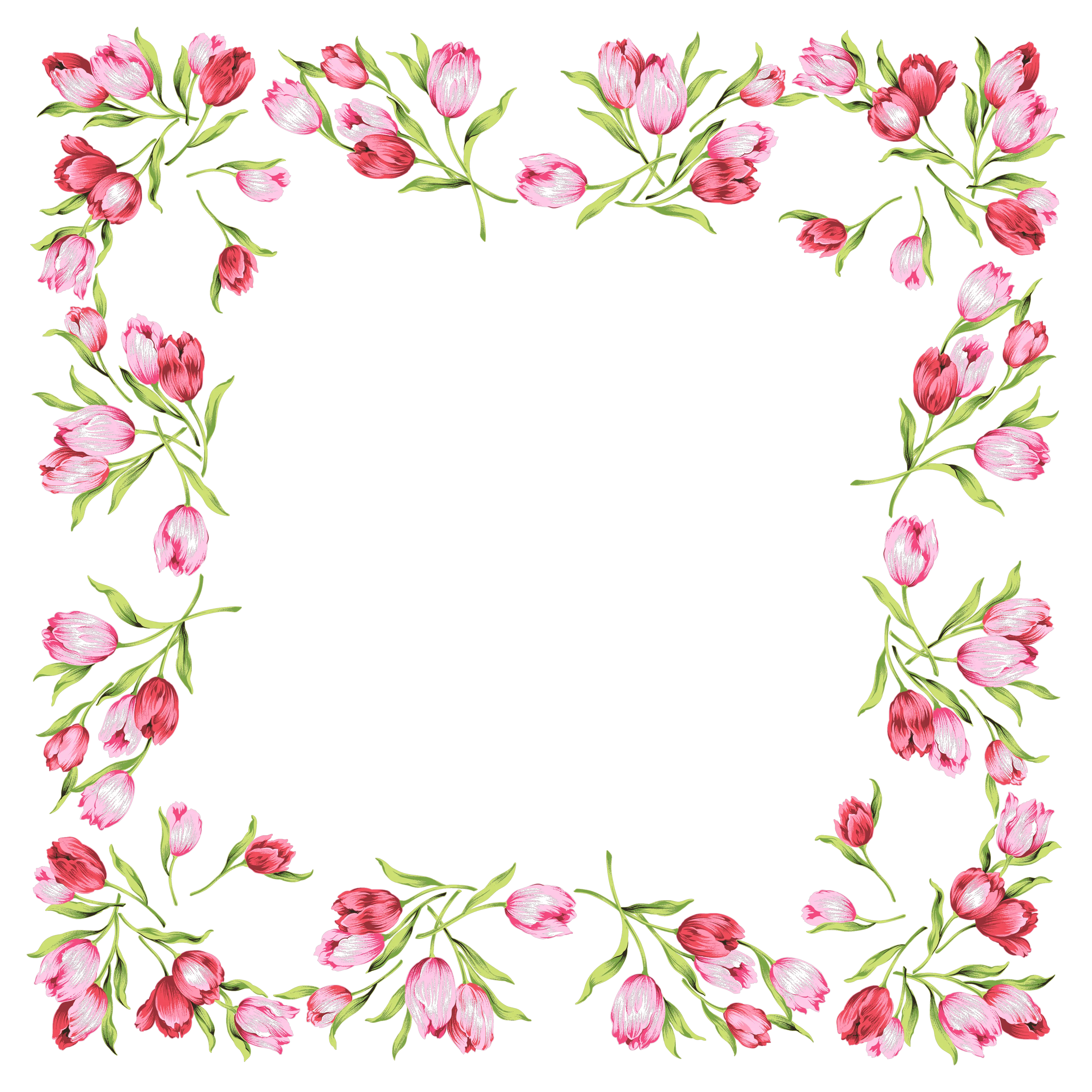 Floral frame PNG