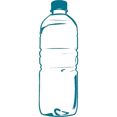Water bottle PNG image