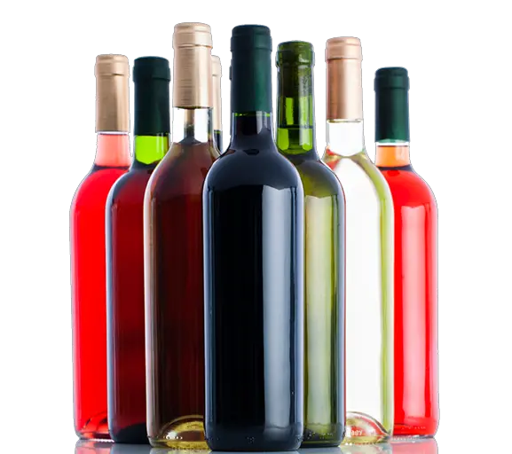 Wine bottles PNG image