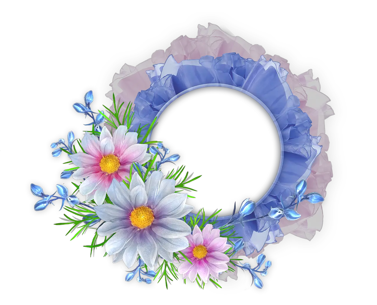 Floral frame PNG