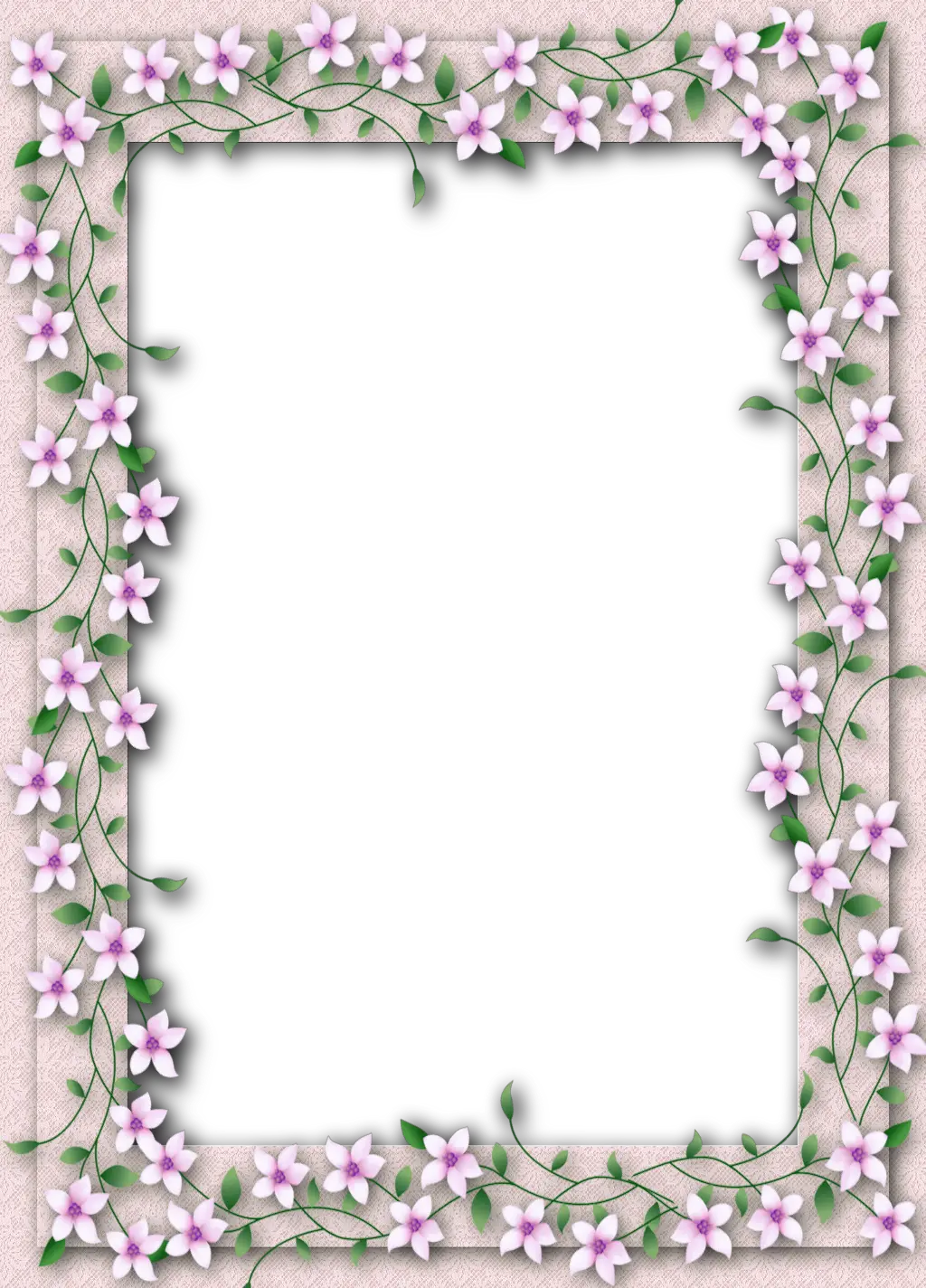 Floral frame PNG