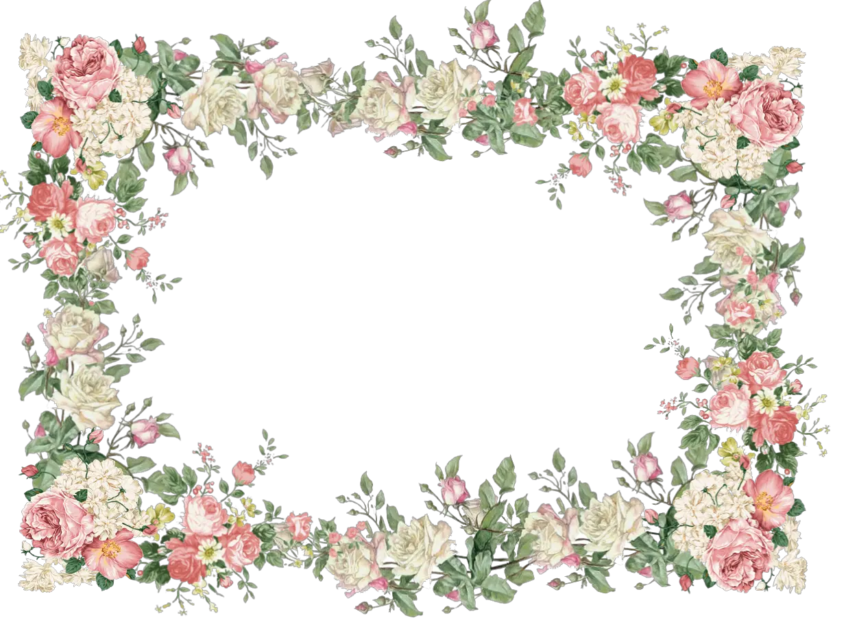 Floral frame PNG