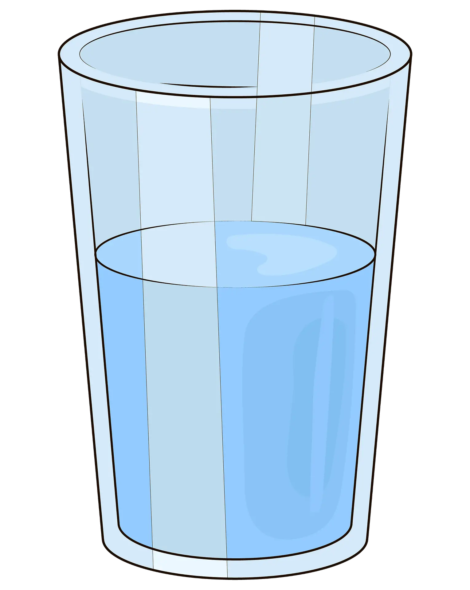 Water glass PNG