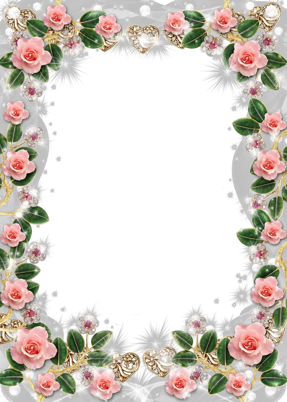 Floral frame PNG