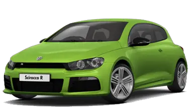 Green Volkswagen Scirocco PNG car image