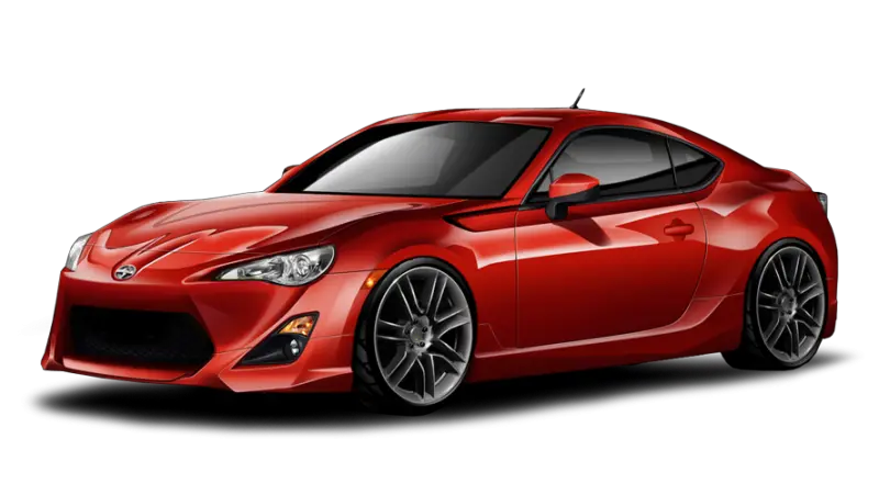 Red Toyota GT86 PNG image free car image