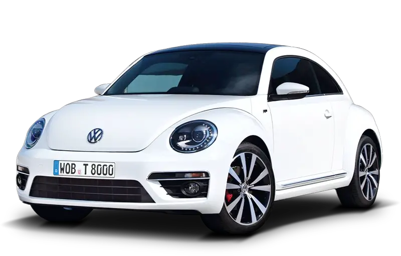 White Volkswagen Beetle PNG car image