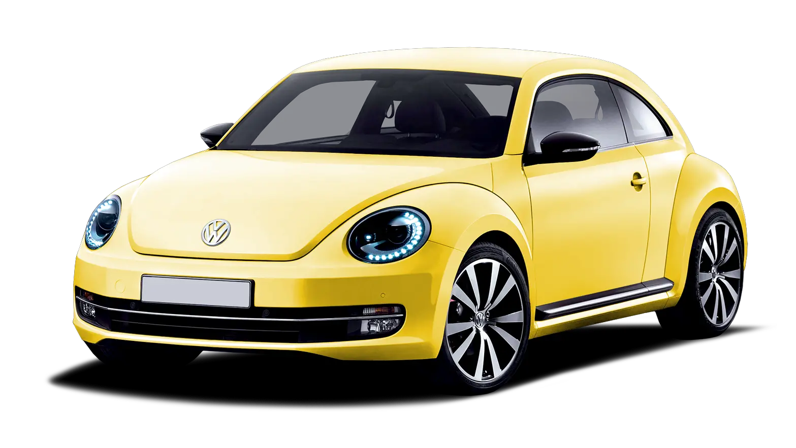 Yellow Volkswagen Beetle PNG car image