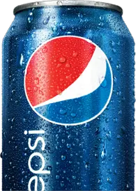 Pepsi metal can PNG image