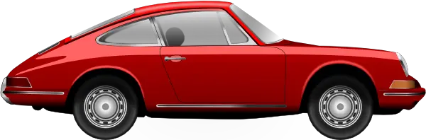 Porsche old car PNG image