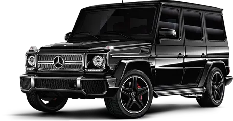 Black Mercedes G-class Gelandewagen car PNG image
