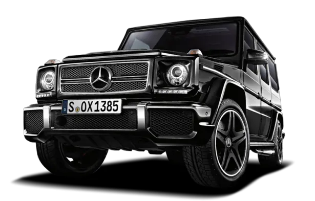 Black Mercedes G-class Gelandewagen car PNG image