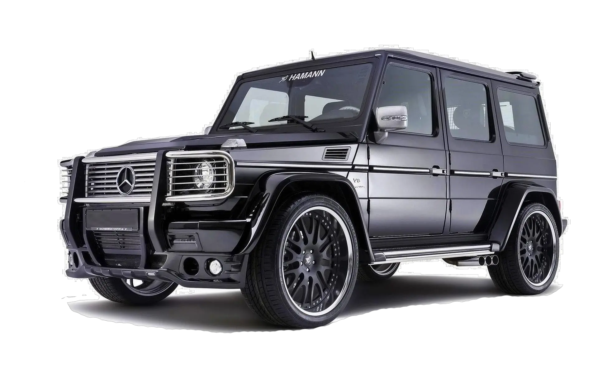 Black Mercedes G-class Gelandewagen car PNG image