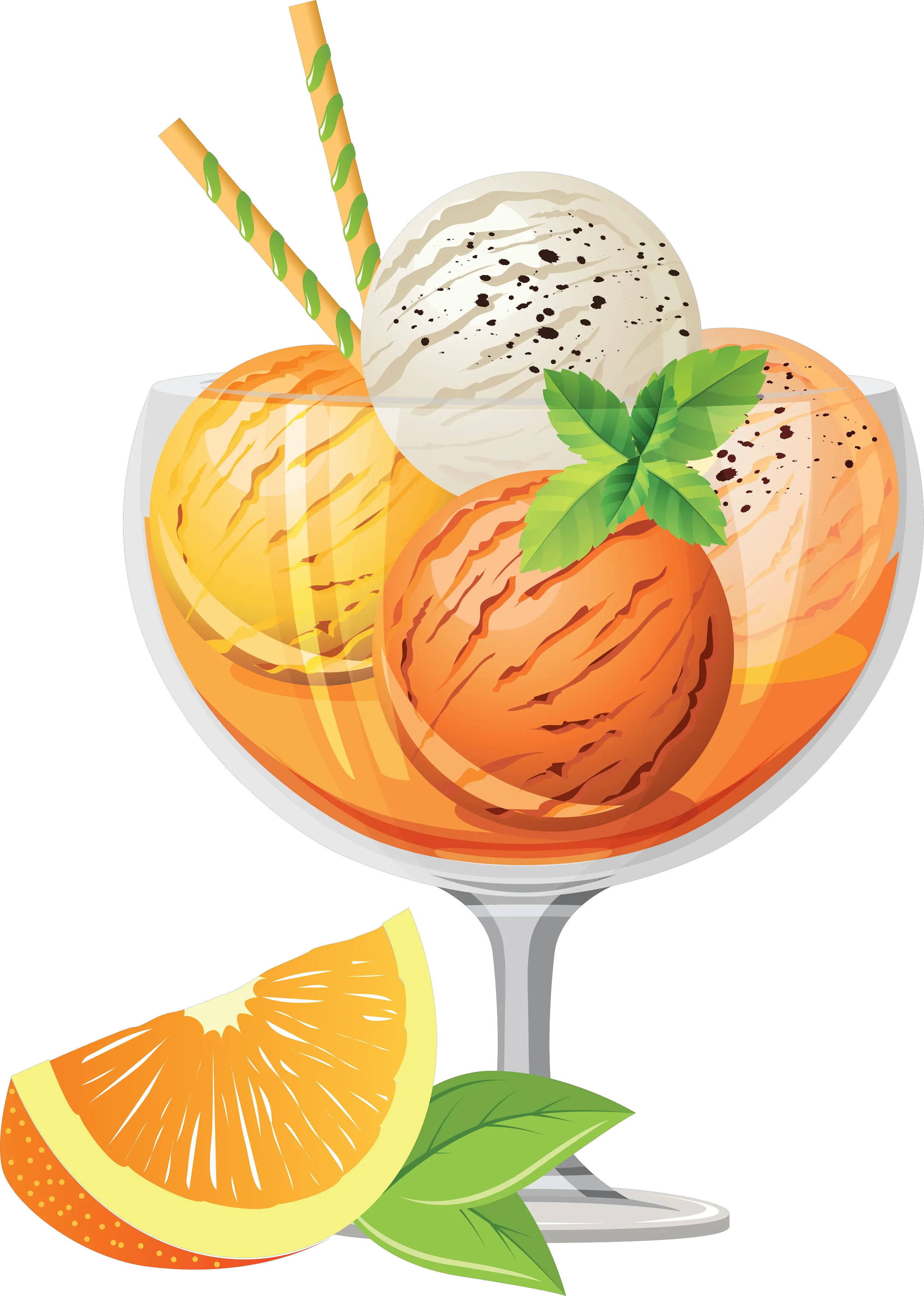 Fruit Ice cream PNG image