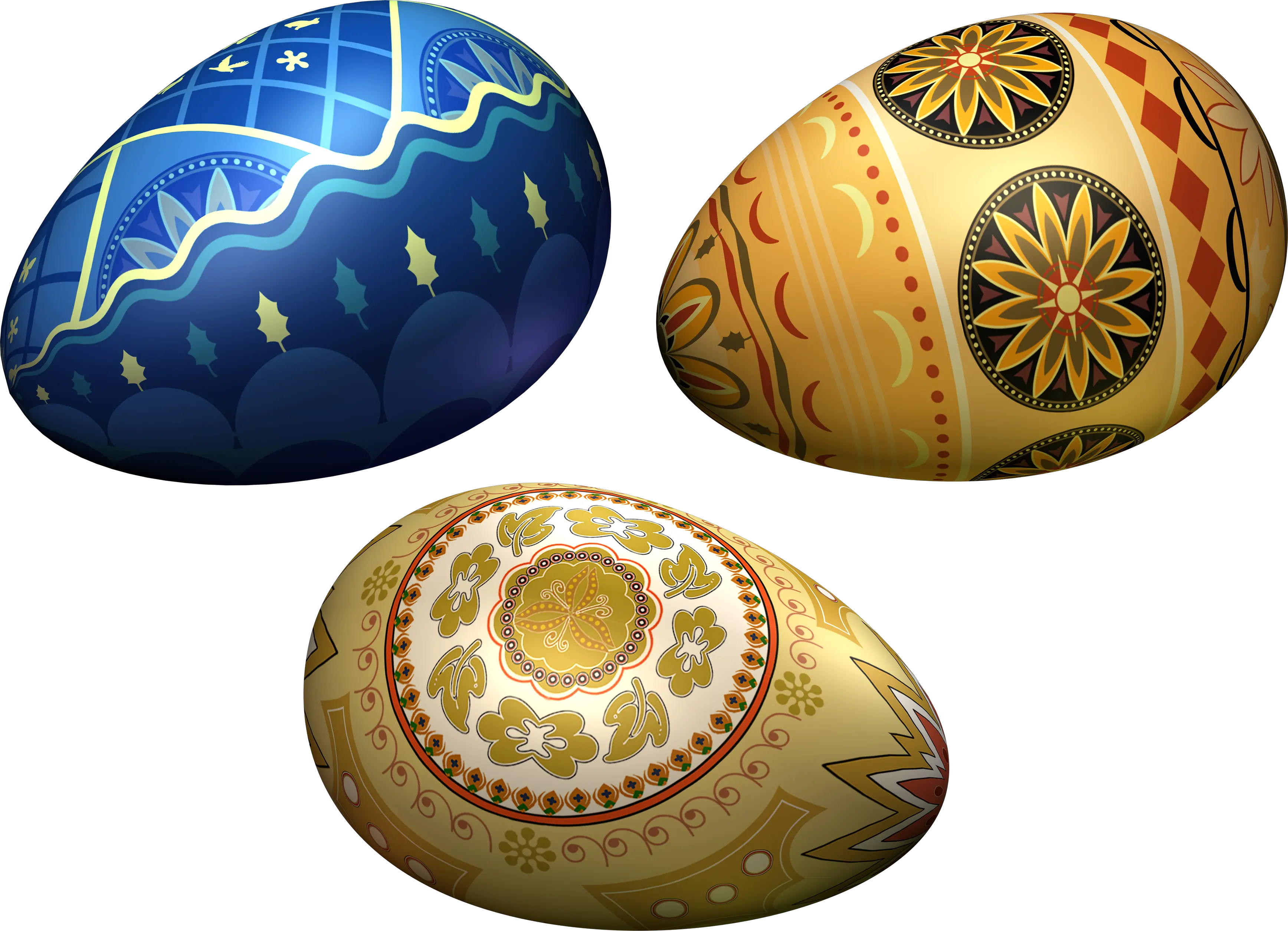 colored eggs PNG image