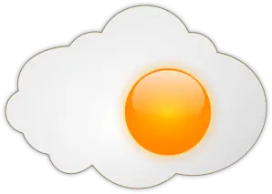 Fried egg PNG image