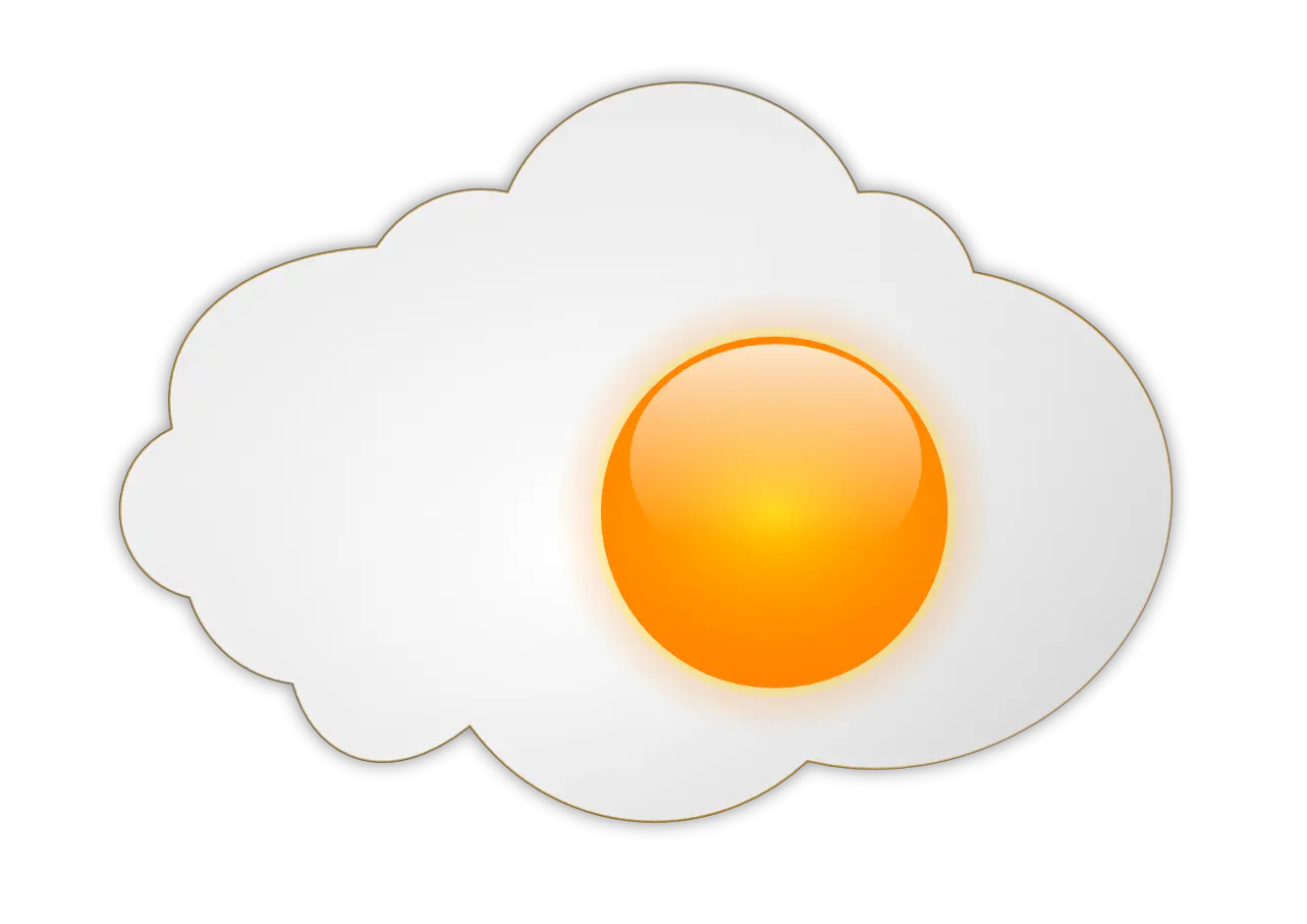 Fried egg PNG image