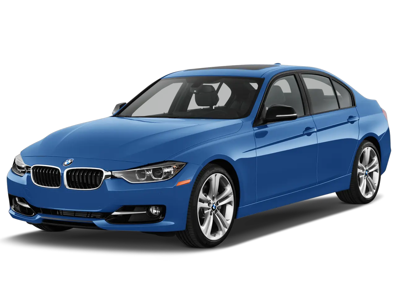 blue BMW PNG image free download