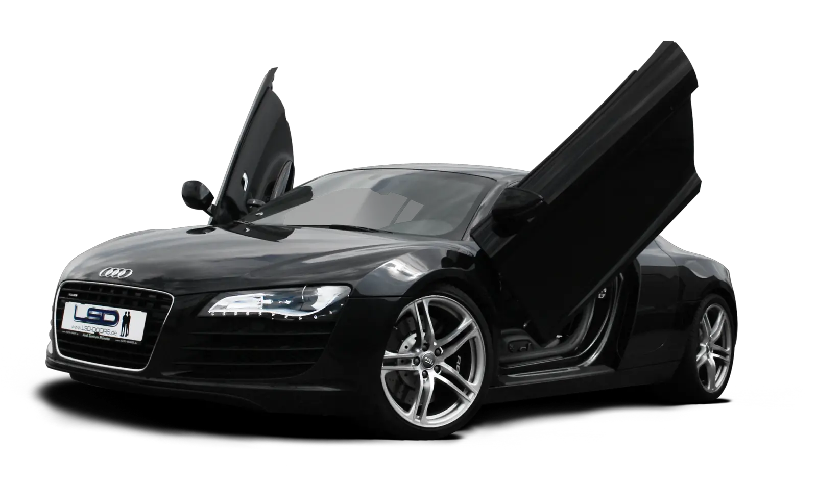 black R8 AUDI PNG car image