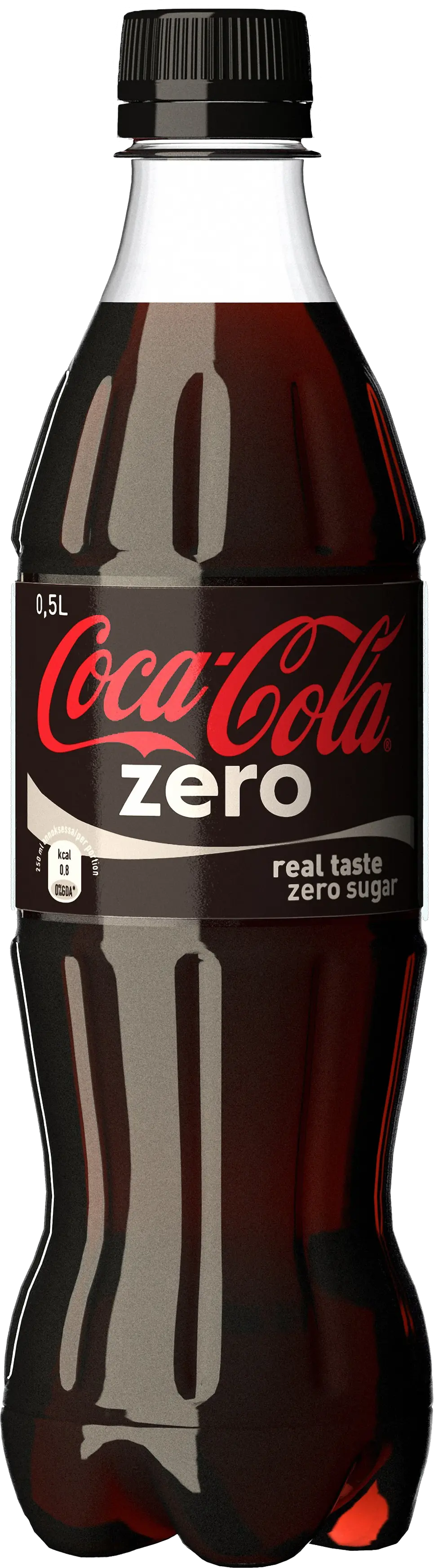 Coca Cola Zero bottle PNG image