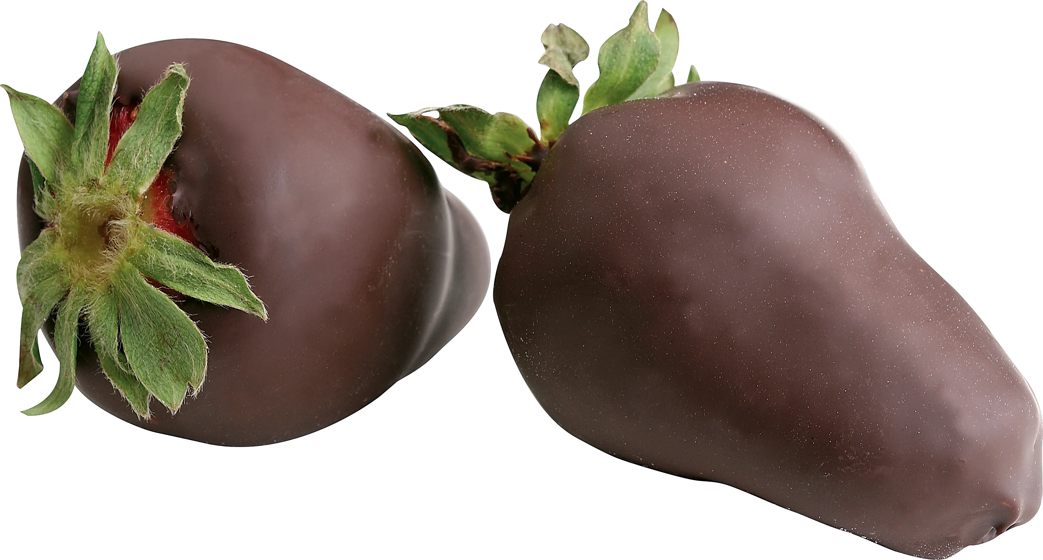 Strawberry in chocolate PNG image