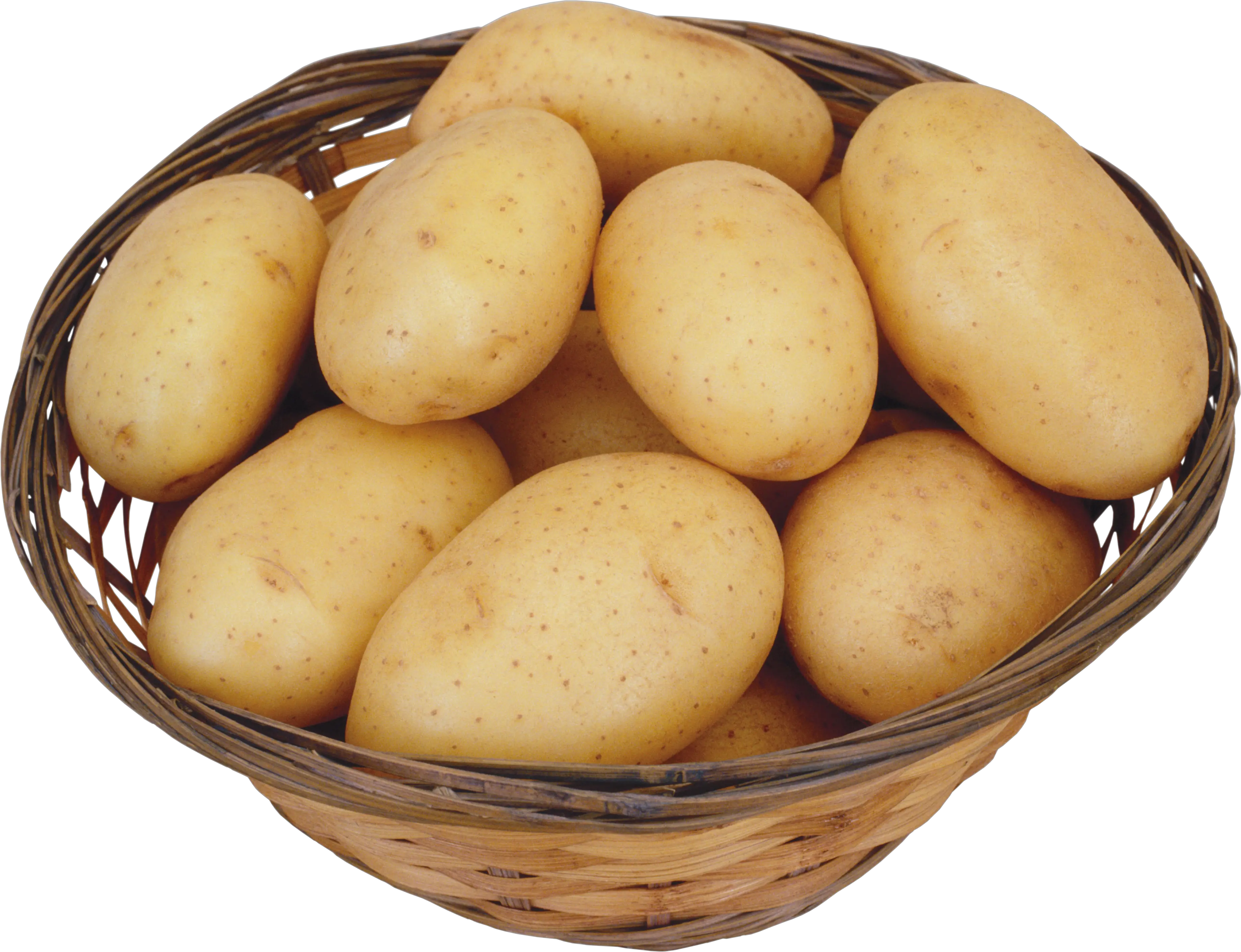 Potatoes in plate PNG image