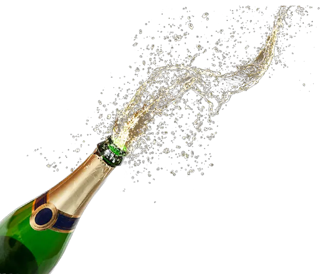 Champagne popping PNG