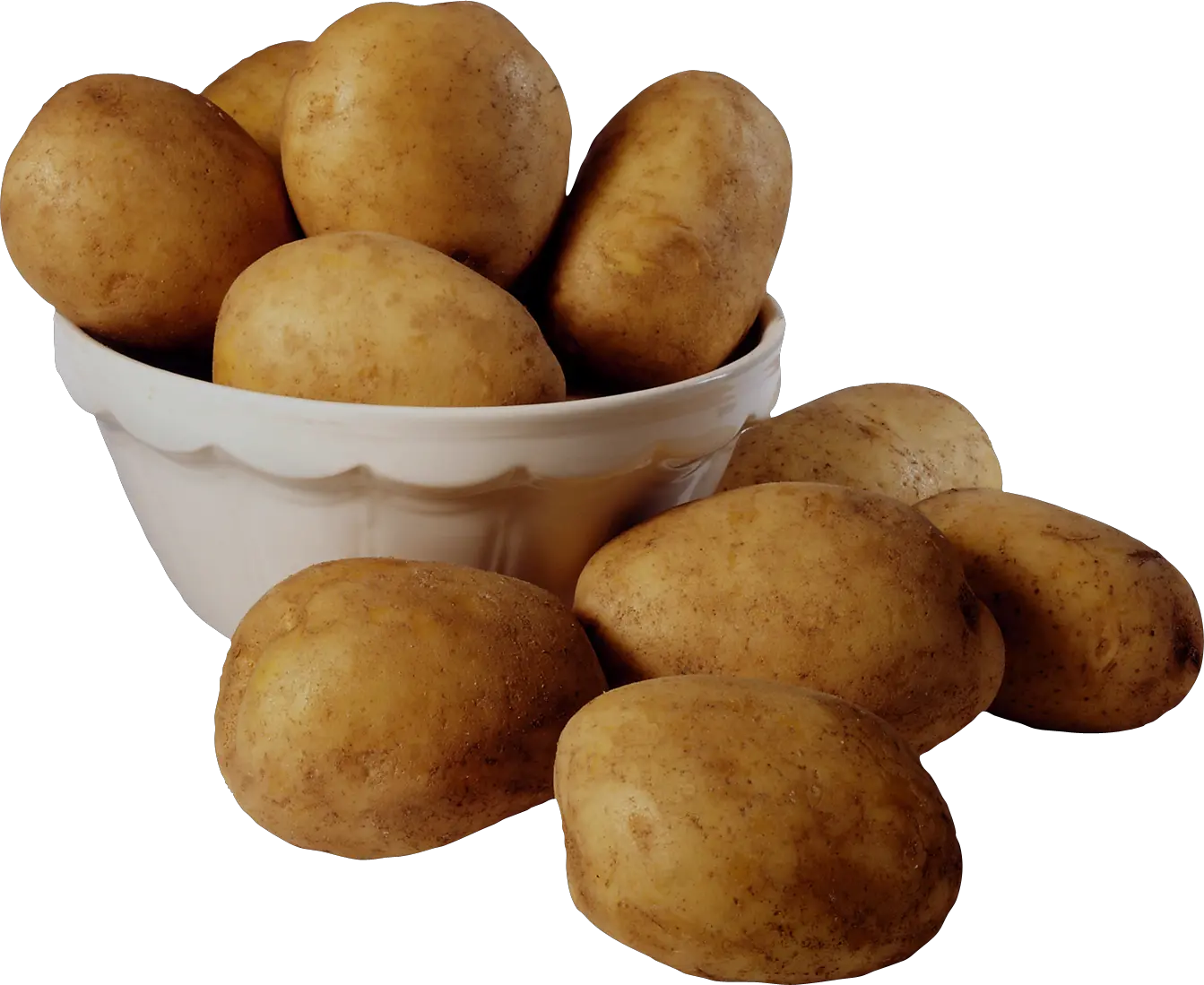 Potatoes in bucket PNG